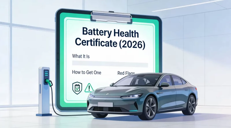 EV Battery Health Analysis Screen