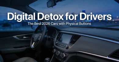 Car Dashboard with Physical Buttons