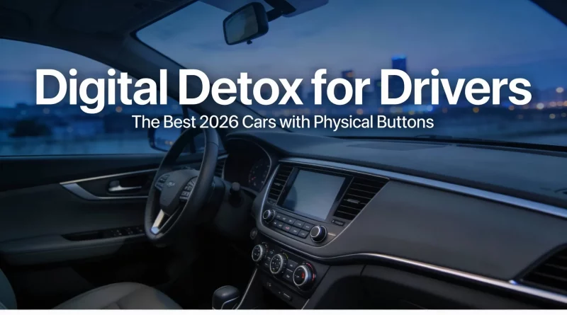 Car Dashboard with Physical Buttons