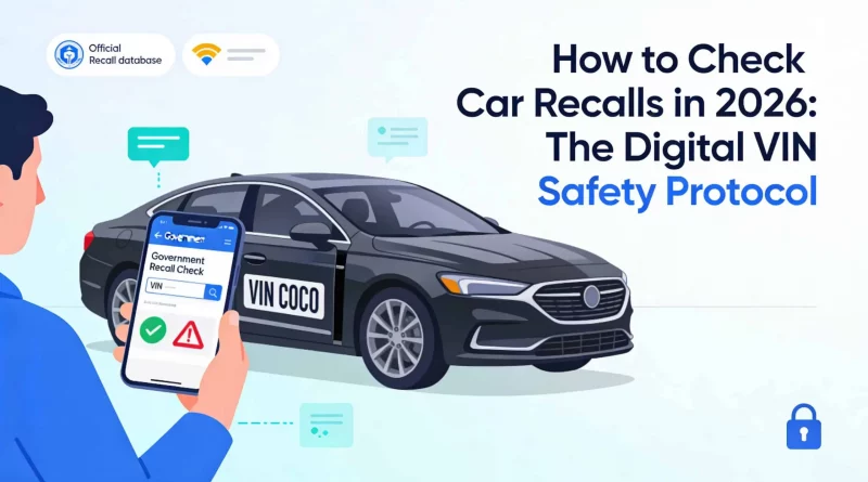 A person using a smartphone to scan a VIN on a car door jamb.