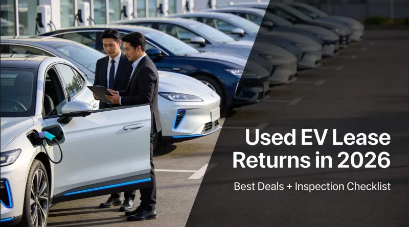 Row of Used EVs for Sale 2026