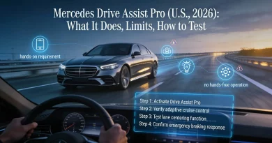 Mercedes Turquoise Drive Pilot Lights