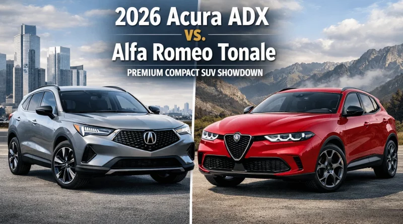 2026 Acura ADX vs. Alfa Romeo Tonale
