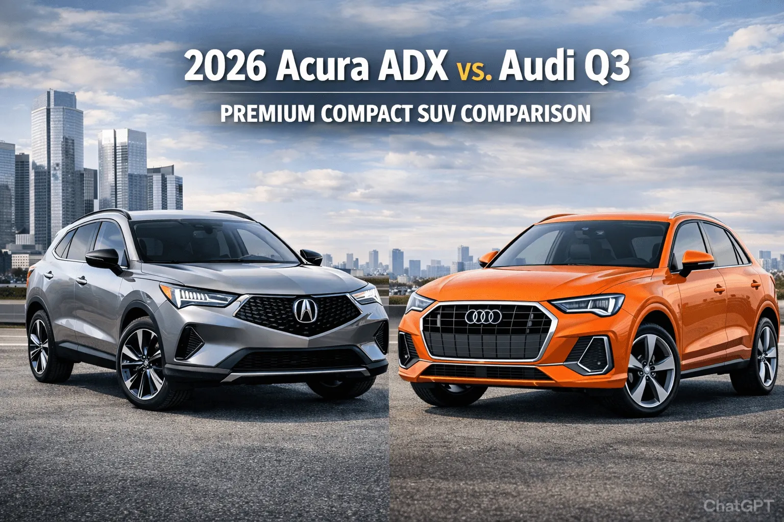 2026 Acura ADX vs. Audi Q3: Premium Compact SUV Comparison
