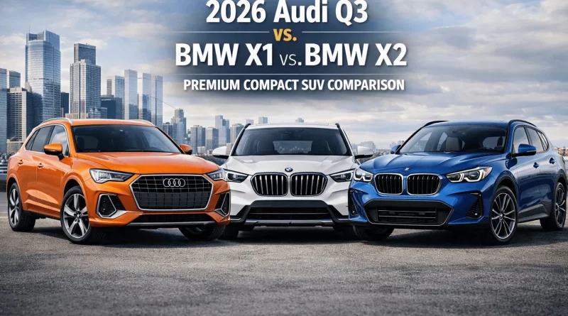 2026 Audi Q3 vs BMW X1 vs BMW X2