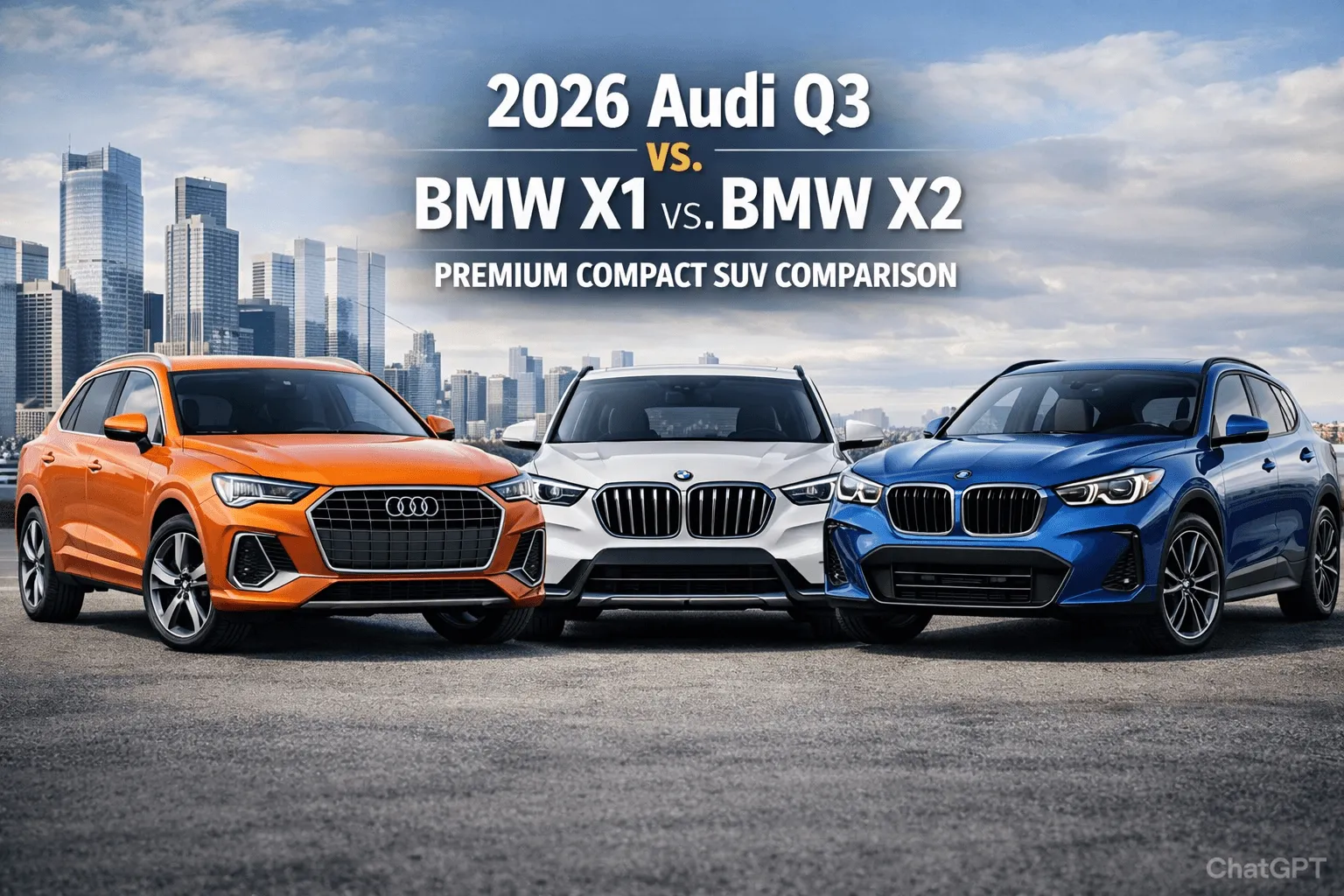 2026 Audi Q3 vs. BMW X1 vs. BMW X2: Premium Compact SUV Comparison