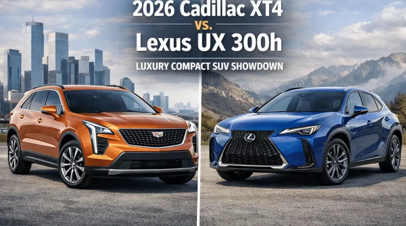 2026 Cadillac XT4 vs Lexus UX