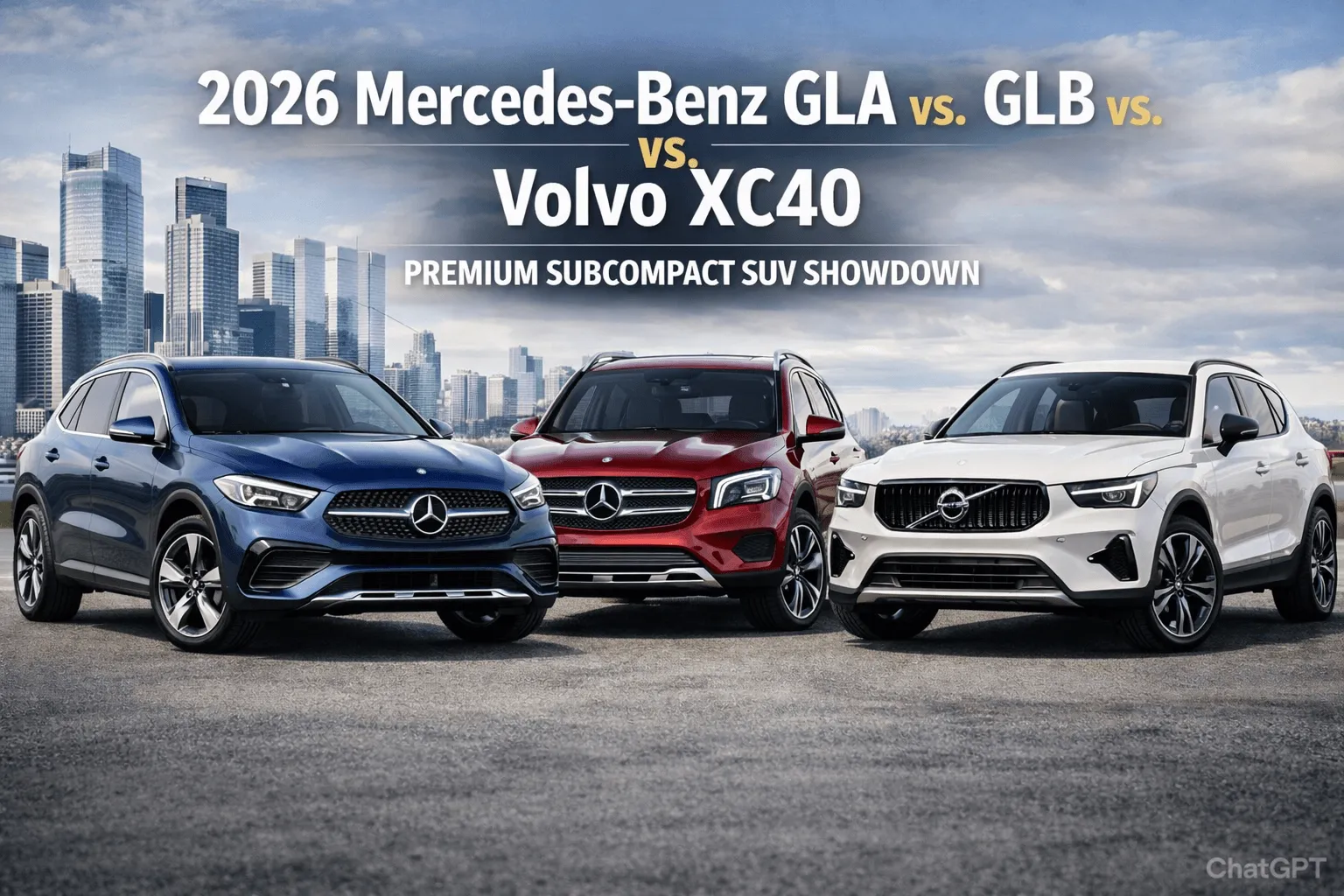2026 Mercedes-Benz GLA vs. GLB vs. Volvo XC40: Premium Subcompact SUV Showdown