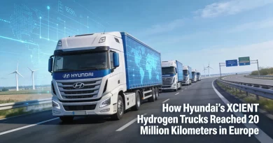Hyundai XCIENT Hydrogen Truck on Road