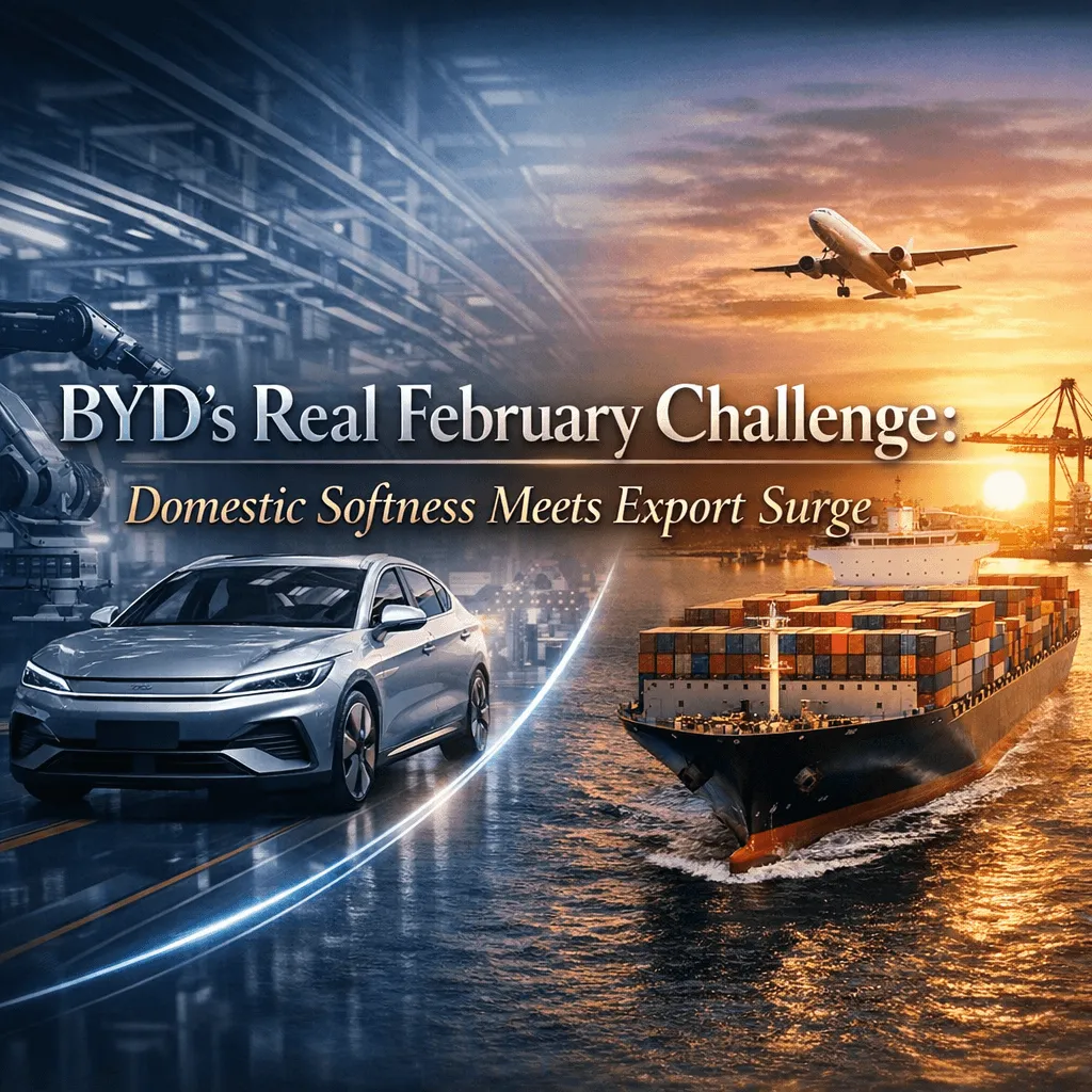 BYD’s Real February Challenge: Domestic Softness Meets Export Surge