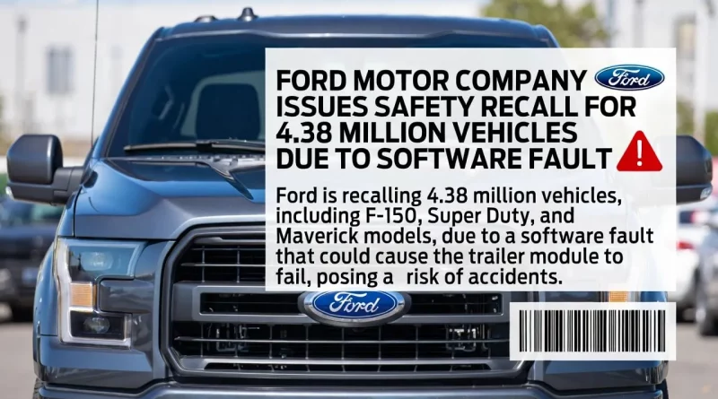 Ford Massive Trailer Module Recall