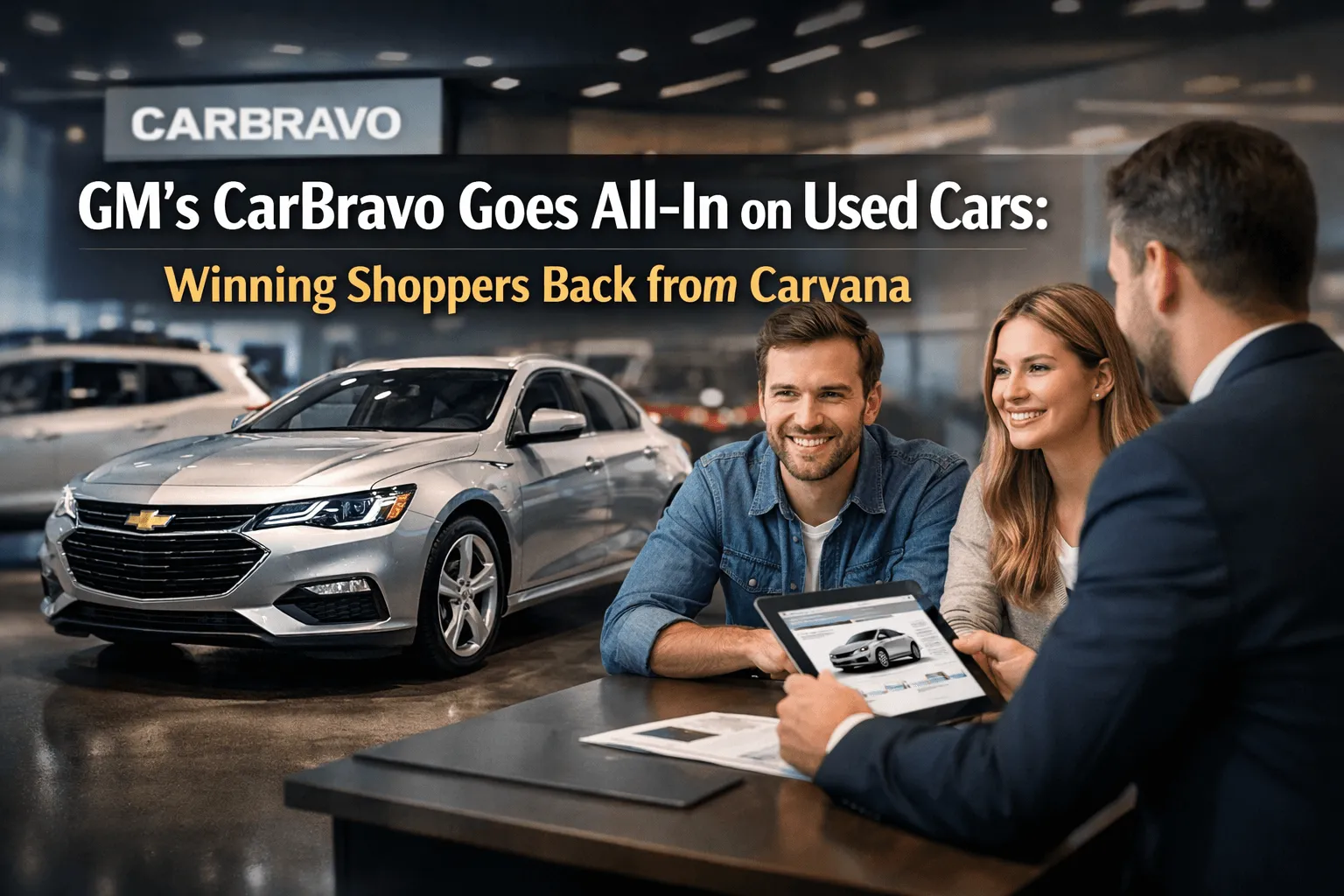 GM’s CarBravo Goes All-In on Used Cars: Winning Shoppers Back from Carvana