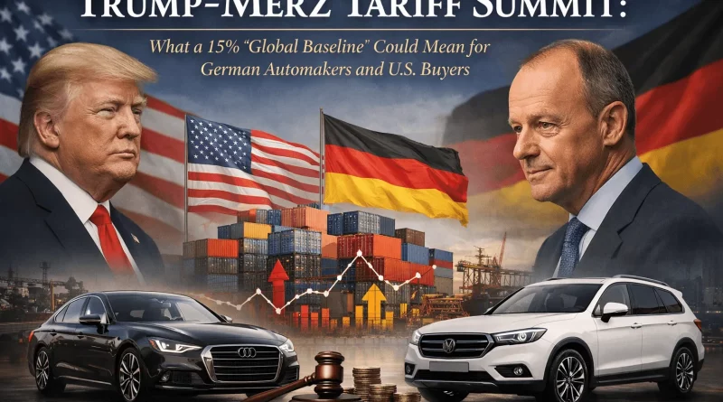 Trump Merz Tariff Summit