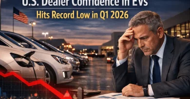 US Dealer Confidence EVs Hits Record Low Q1 2026