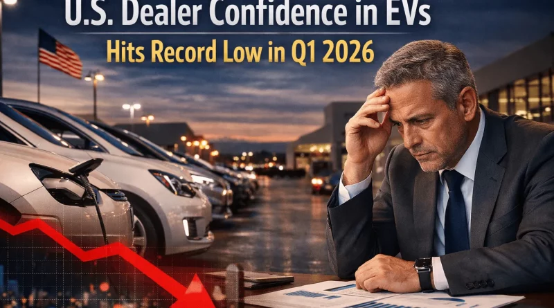 US Dealer Confidence EVs Hits Record Low Q1 2026